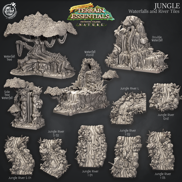 Jungle Terrain - Waterfalls and Rivers